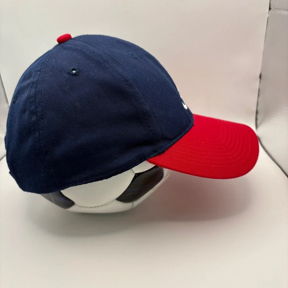 Atlanta Braves MLB Baseball Cap Red Navy Blue White 'A'‎ Logo Recycled Plastic